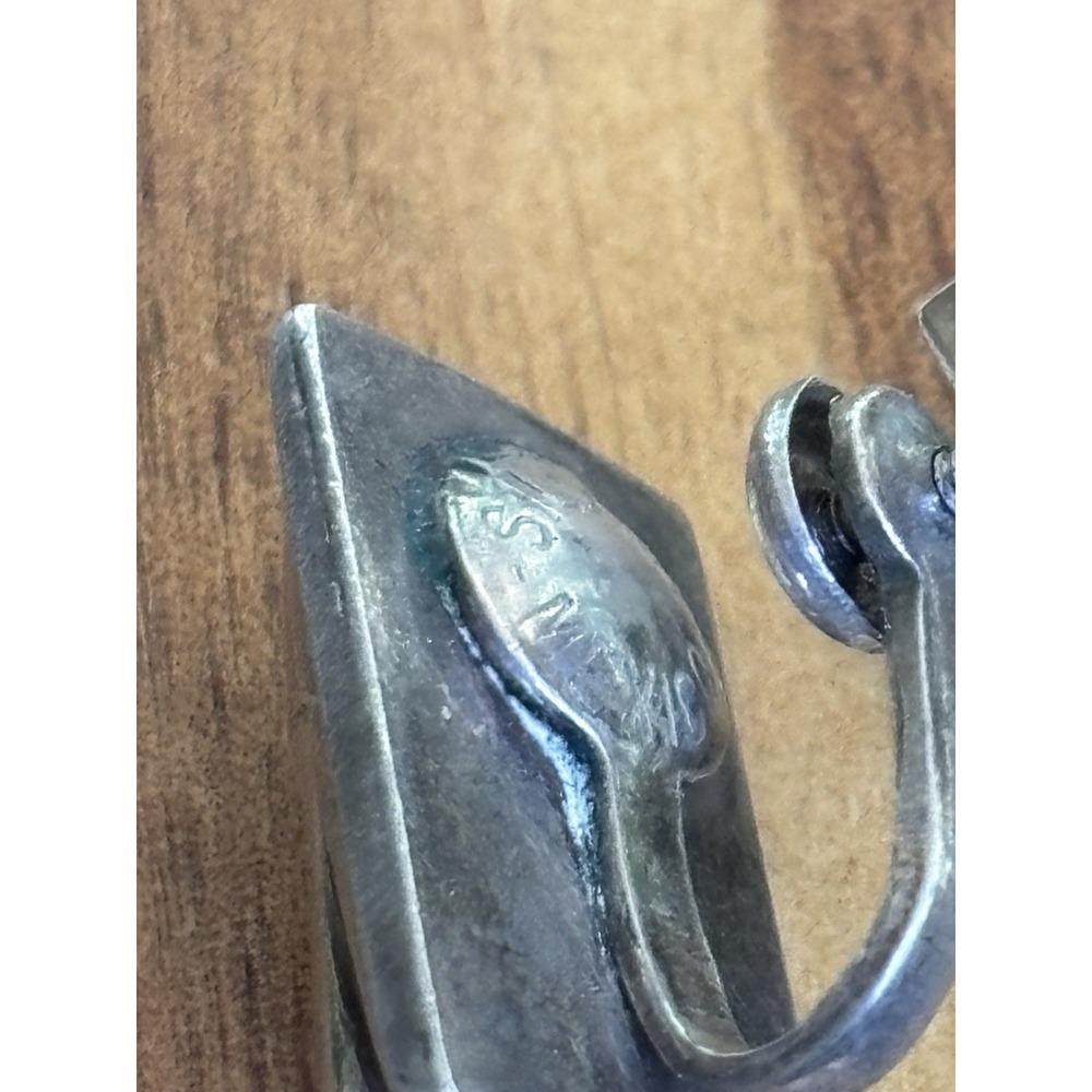 Vintage Sterling 925 Face Screwback Earrings Mexico 14.4 Grams - Picture 4 of 11